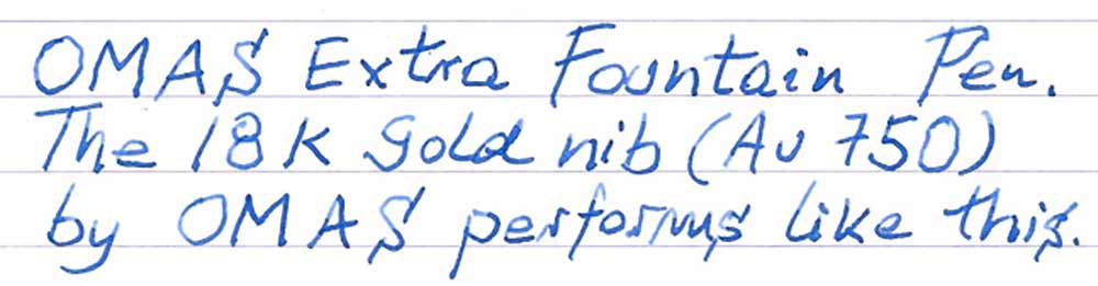 OMAS Extra Fountain Pen (circa 1960-1970) - writing sample