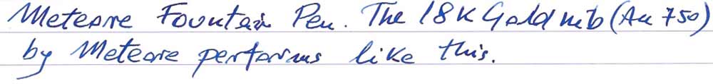 Météore Fountain Pen (1928-32) - writing sample