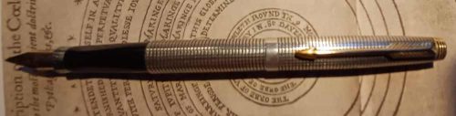 Parker Model 75 Stirling Silver Fountain Pen (1963) - pen