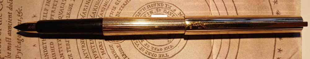 S.T. Du Pont Paris Pinstripe Fountain Pen (1999-2000s) - pen
