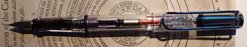 LAMY Safari Vista Demonstrator Fountain Pen (post 2004) - pen