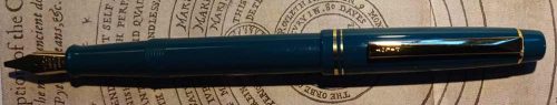 Pilot 78 GT Teal Double Broad Fountain Pen (pre-2010) - pen